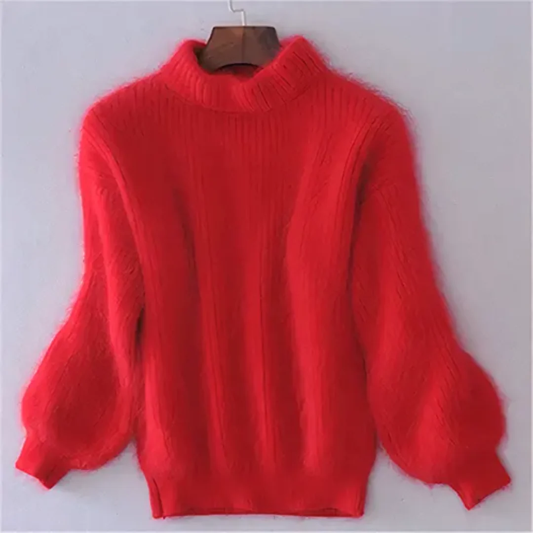 Warmer Winter Strickpullover Damen | Übergröße