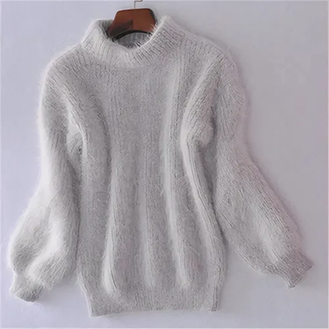 Warmer Winter Strickpullover Damen | Übergröße