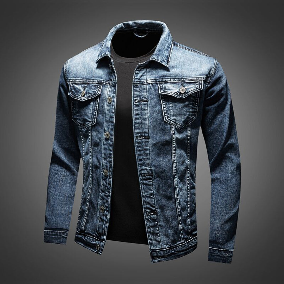 Herren Knopf Daunen Langarm Jacke | Bequem