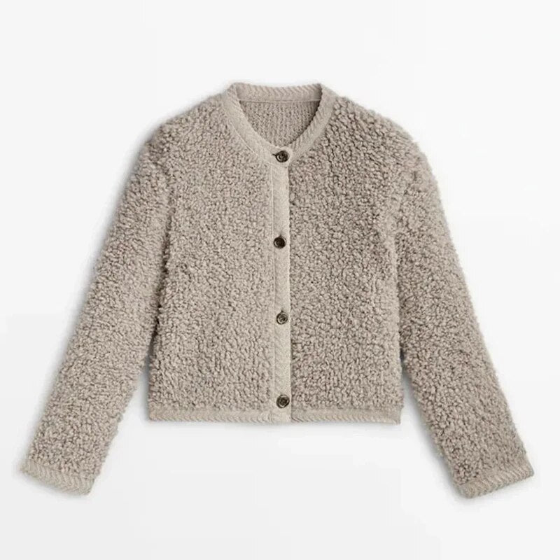 Moderne Damen-Teddy-Mantel | Lässig