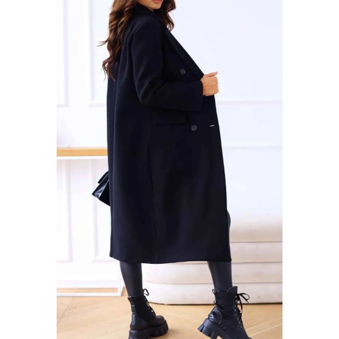 Idunal | Damen Moderner Mantel | Lange