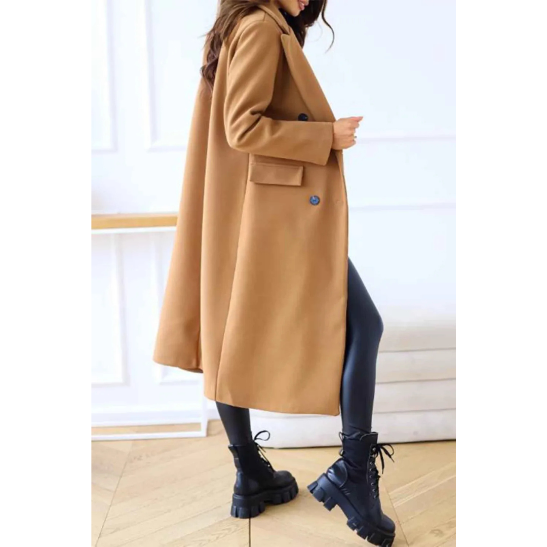 Idunal | Damen Moderner Mantel | Lange