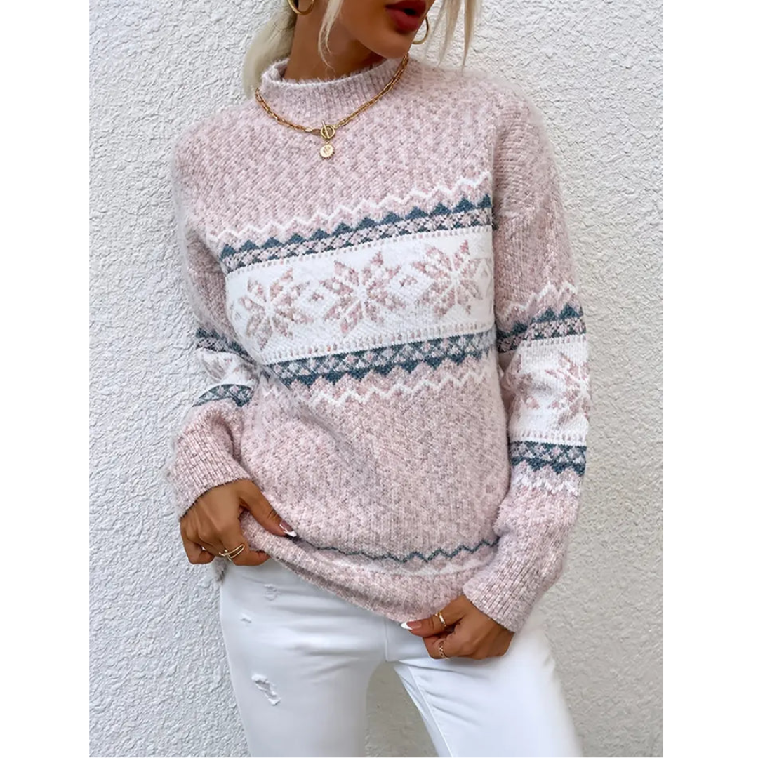 Nienke | Damen Langarm Warmer Pullover | Winter