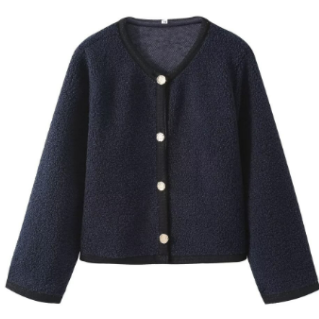 Kerstinin | Damen Teddy-Strickjacke