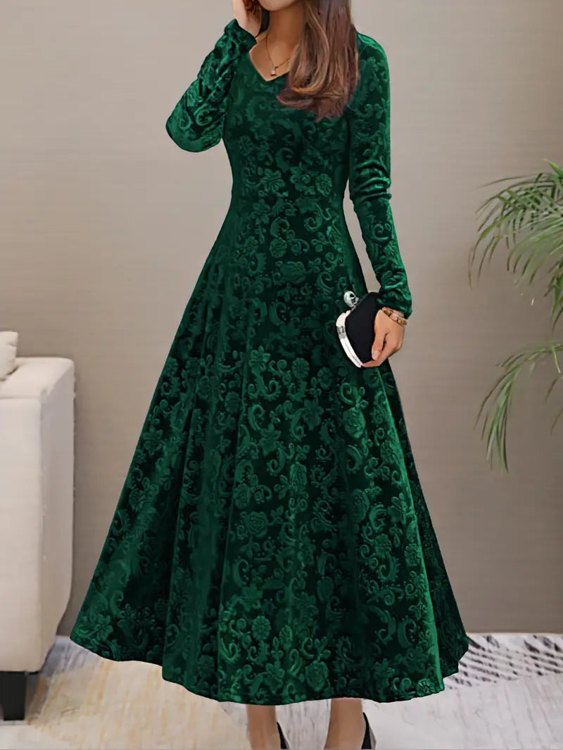 Sophiena | Festliches Langes Abendkleid Damen | Langarm