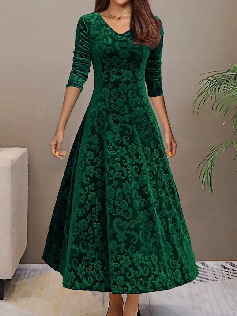 Sophiena | Festliches Langes Abendkleid Damen | Langarm