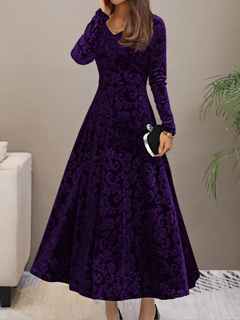 Sophiena | Festliches Langes Abendkleid Damen | Langarm