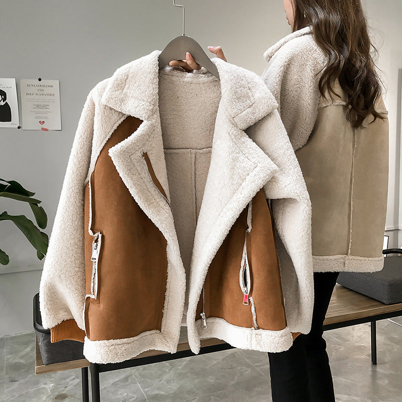 Moderne Damen-Teddy-Mantel | Winter