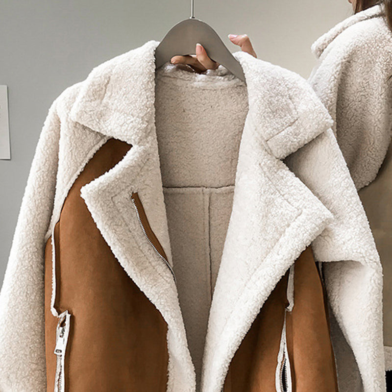 Moderne Damen-Teddy-Mantel | Winter