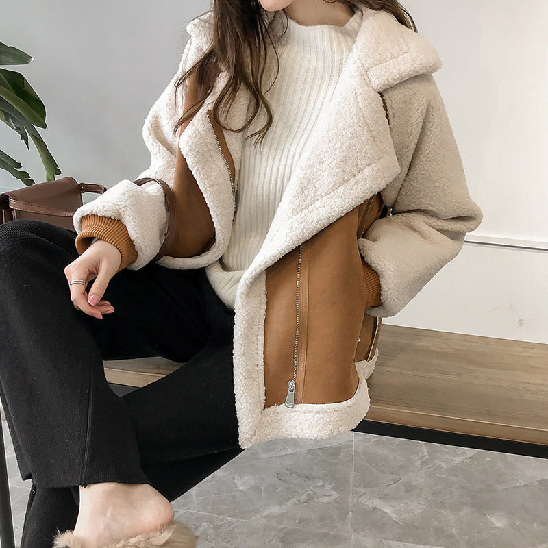 Moderne Damen-Teddy-Mantel | Winter