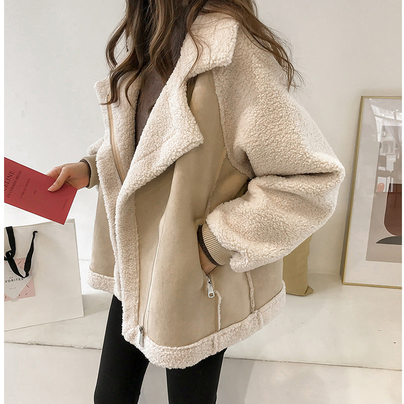Moderne Damen-Teddy-Mantel | Winter