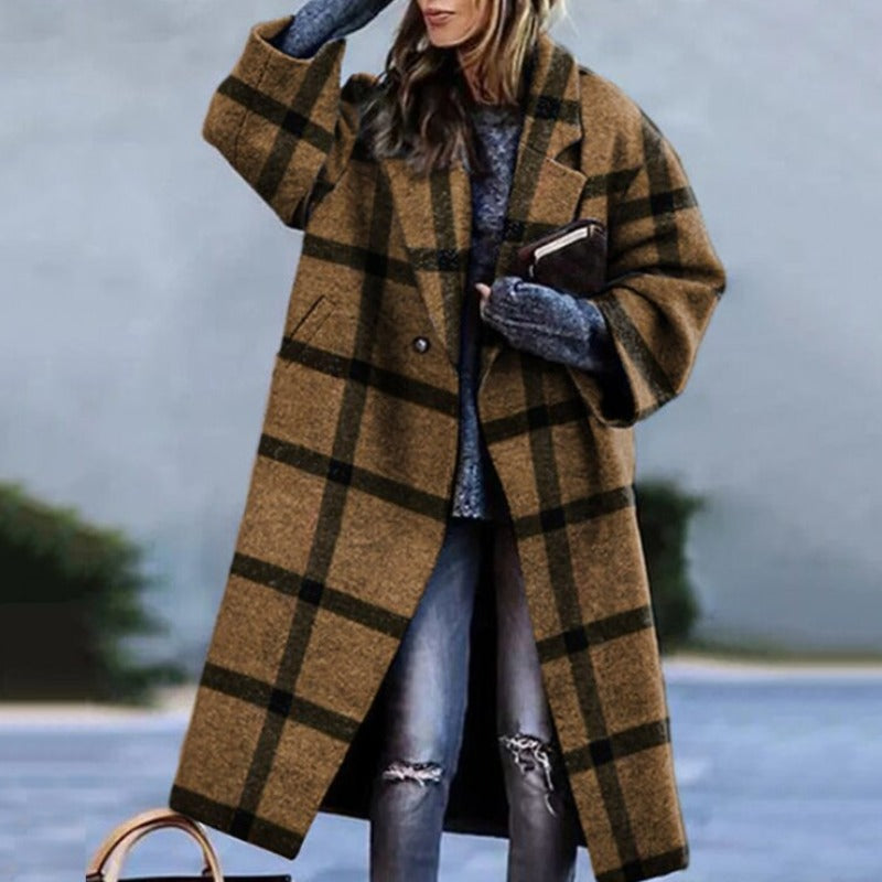 Karlina | Lange Wintermantel Damen | Warm