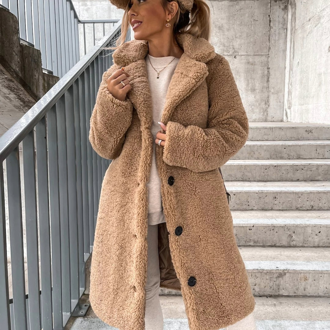 Kuscheliger Damen-Teddy-Mantel | Winter