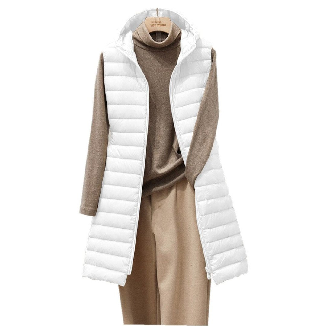 Margauxemim | Damen Puffer Steppweste | Lange