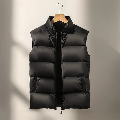 Herren Reißverschluss Puffer Weste | Ärmellos