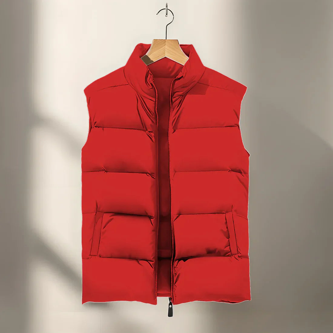 Herren Reißverschluss Puffer Weste | Ärmellos