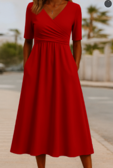Jasmin | Hochzeitsgäste Festliches Kleid Damen | Midikleid