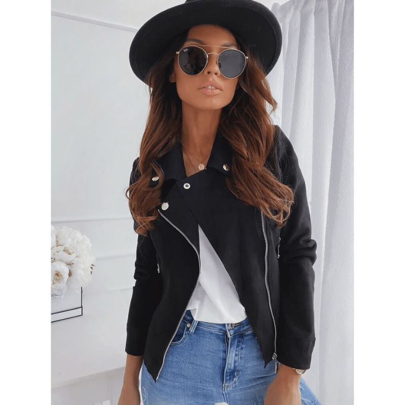 Damen Stilvolle Reißverschlussjacke | Langarm