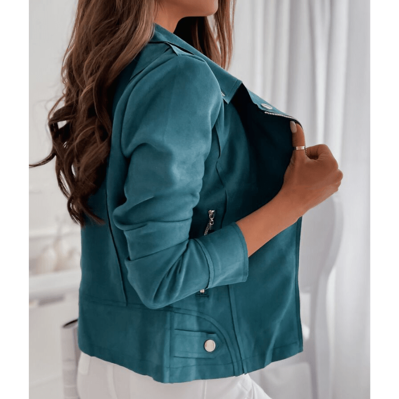 Damen Stilvolle Reißverschlussjacke | Langarm