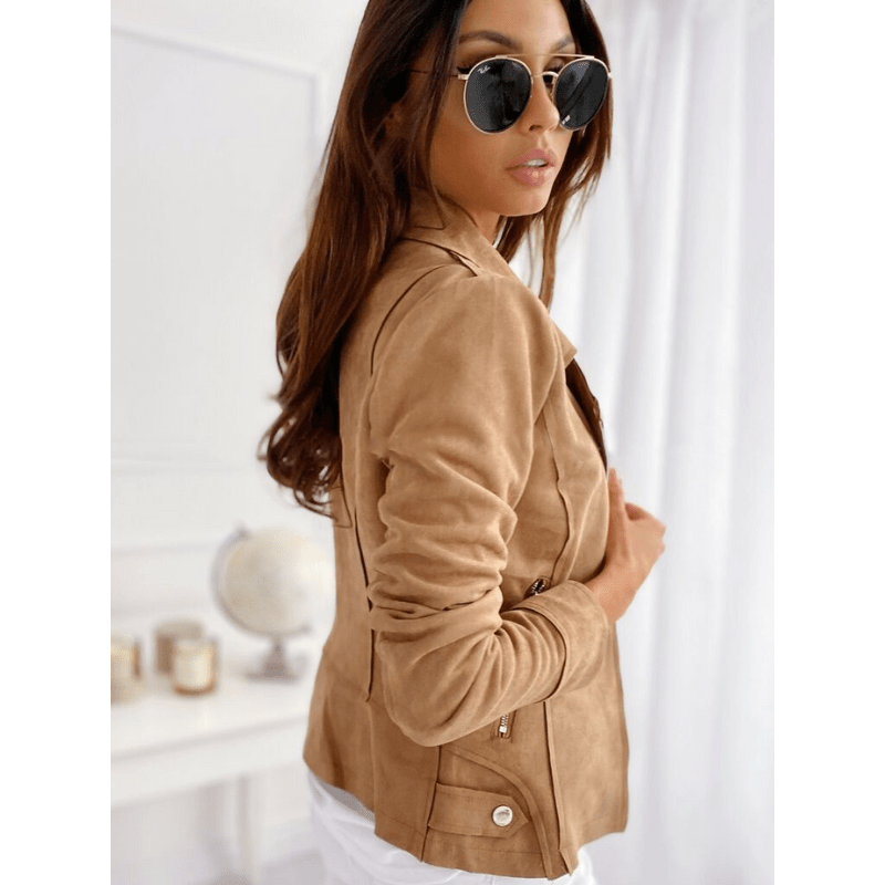 Damen Stilvolle Reißverschlussjacke | Langarm