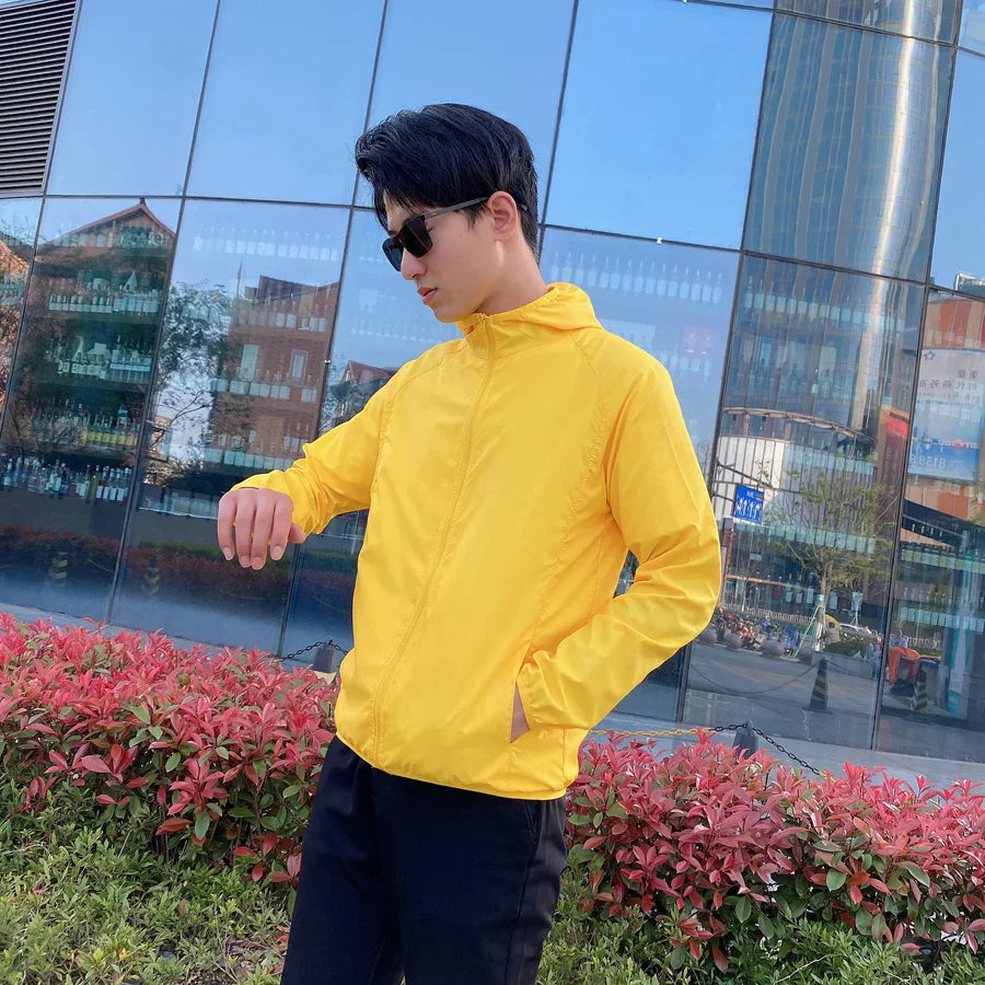 Herren Windbreaker Kapuzenjacke | Reißverschluss