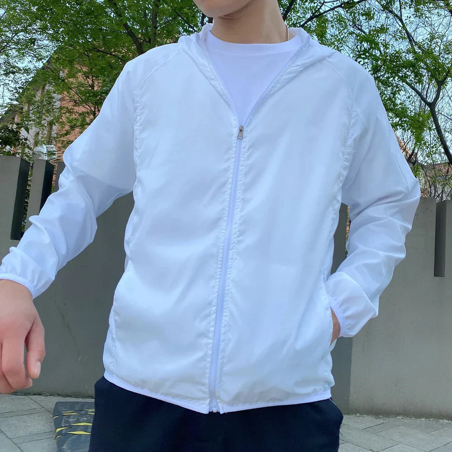 Herren Windbreaker Kapuzenjacke | Reißverschluss