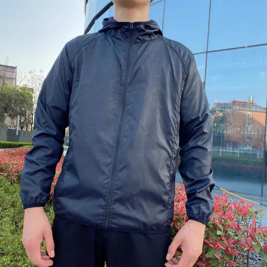 Herren Windbreaker Kapuzenjacke | Reißverschluss