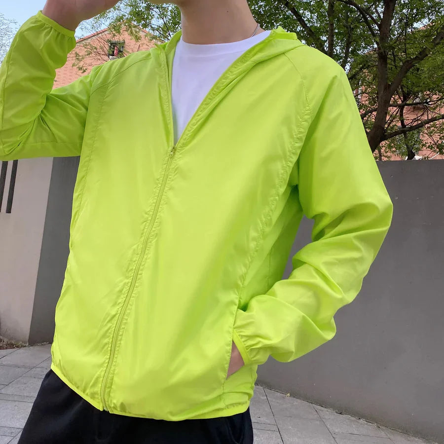 Herren Windbreaker Kapuzenjacke | Reißverschluss