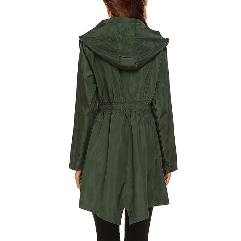 Damen Leichte Regenjacke | Mit Kapuze