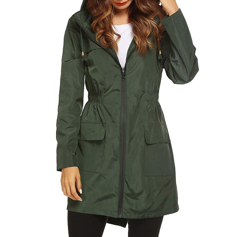 Damen Leichte Regenjacke | Mit Kapuze