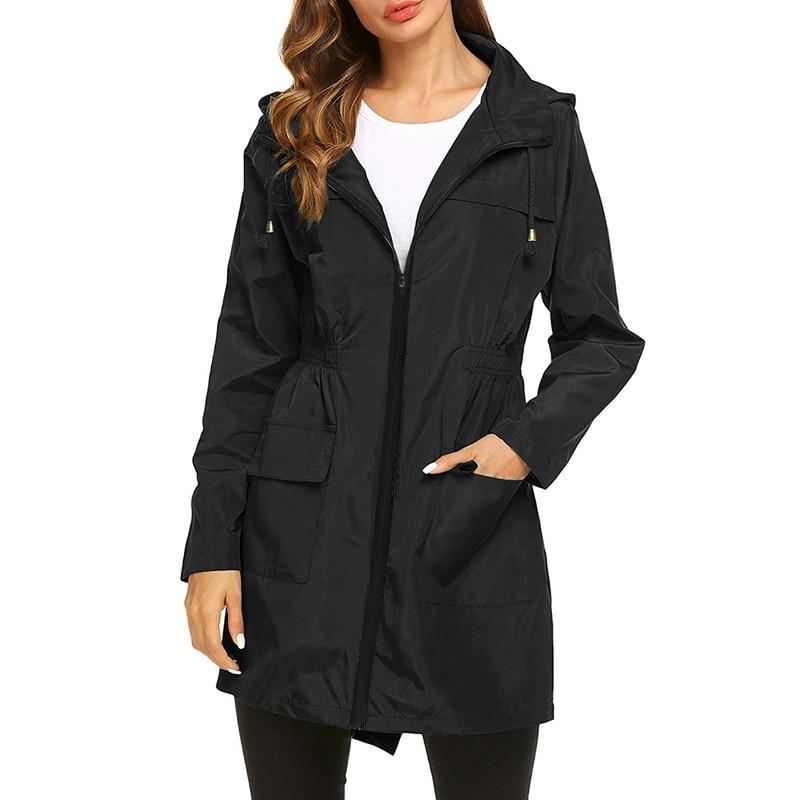 Damen Leichte Regenjacke | Mit Kapuze