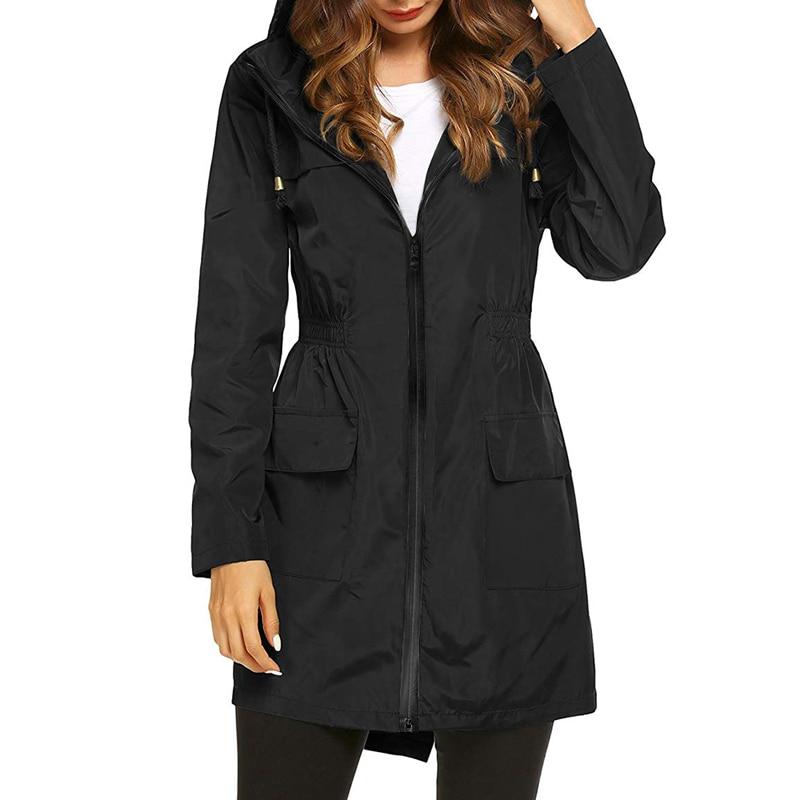 Damen Leichte Regenjacke | Mit Kapuze