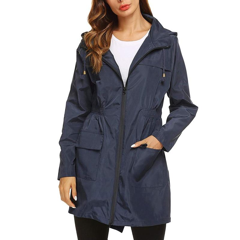 Damen Leichte Regenjacke | Mit Kapuze