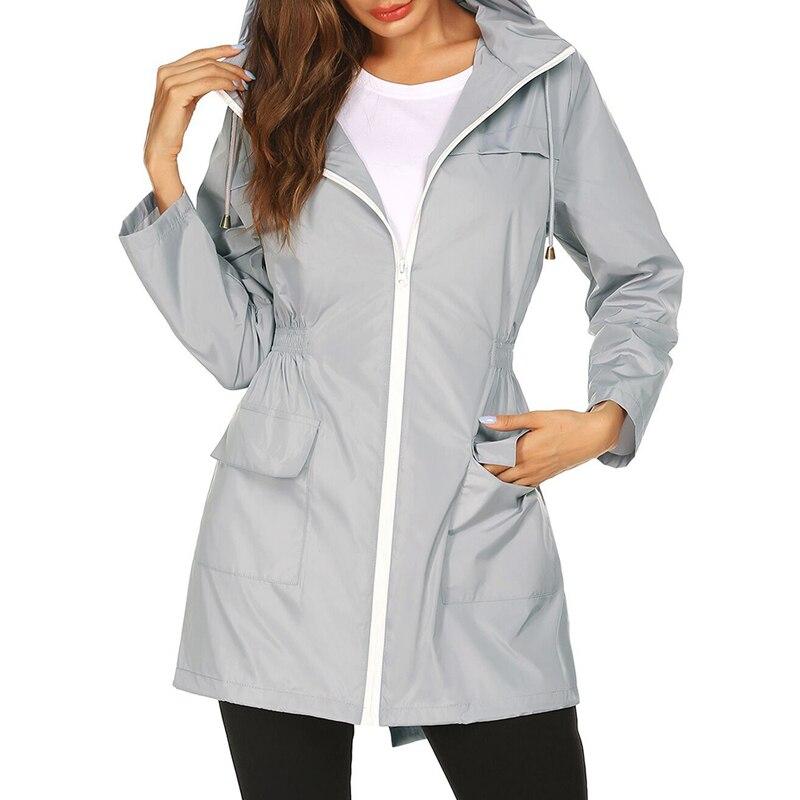 Damen Leichte Regenjacke | Mit Kapuze