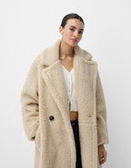 Übergroßer Damen-Teddy-Mantel | Winter