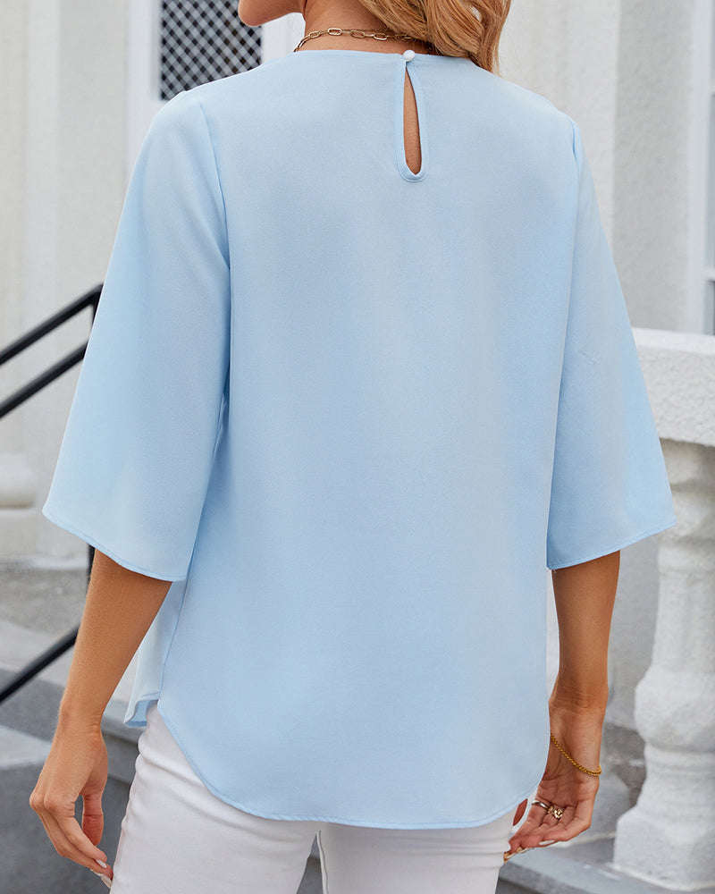 Lidia | Modernes Halbarm-Top für Damen