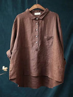 Madeleine | Vintage Longblusen Damen | Langarm