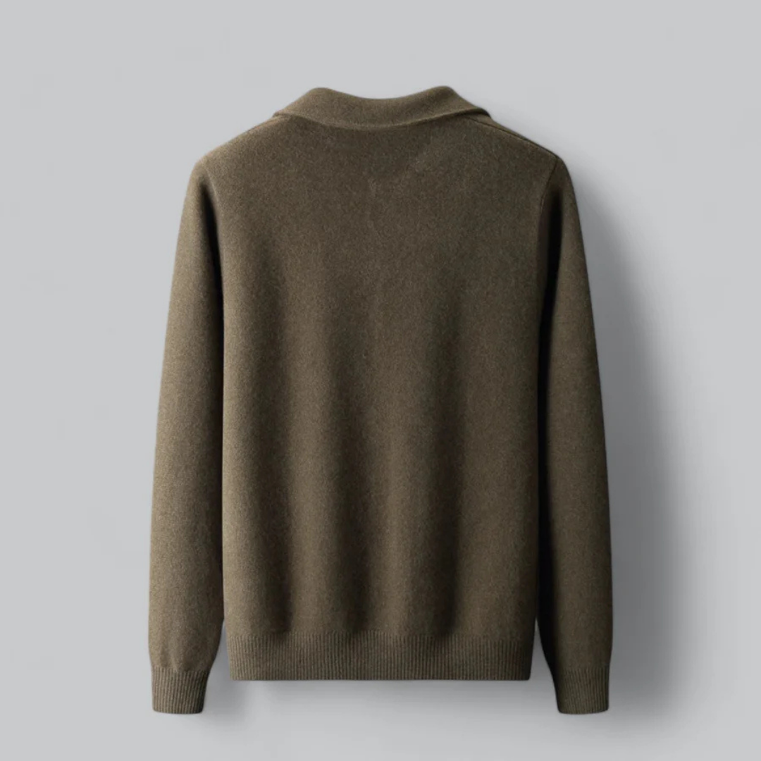 Herren Knopf Daunen Winter Strickjacke | Langarm