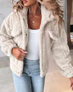 Damen Warmer Teddymantel | Gemütlich