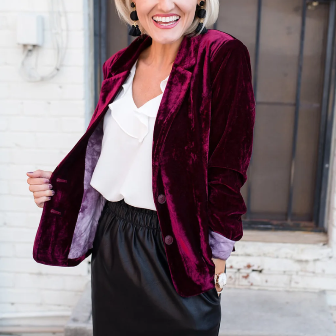 Damen Moderner Warmer Blazer | Winter