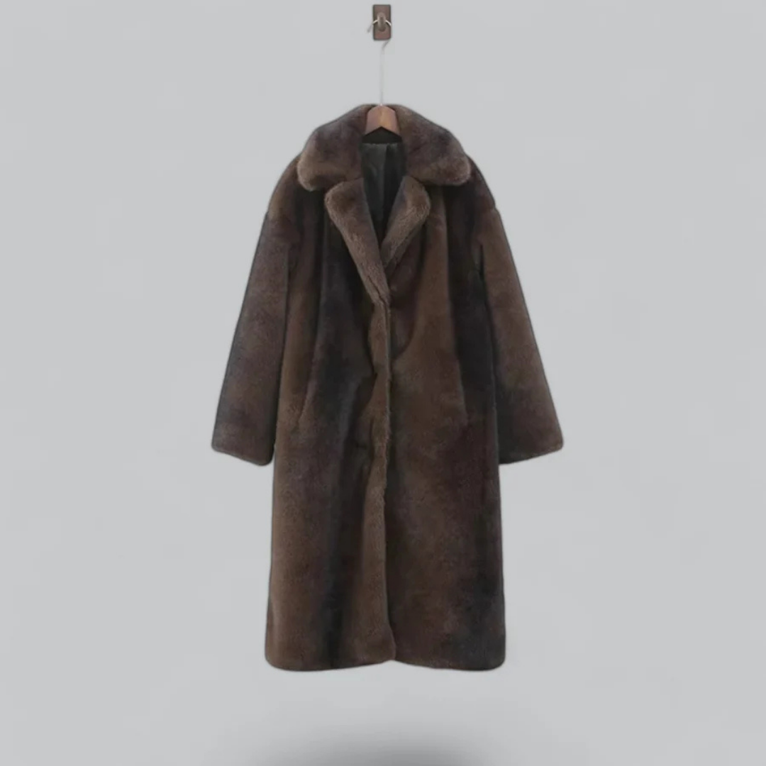 Damen Lange Winter Trench Mantel | Warm