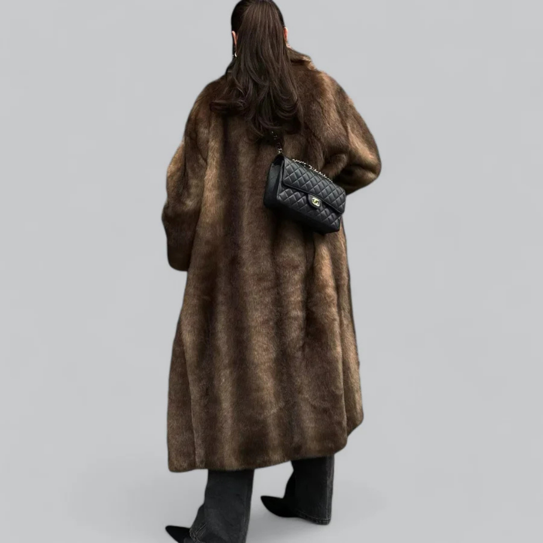 Damen Lange Winter Trench Mantel | Warm