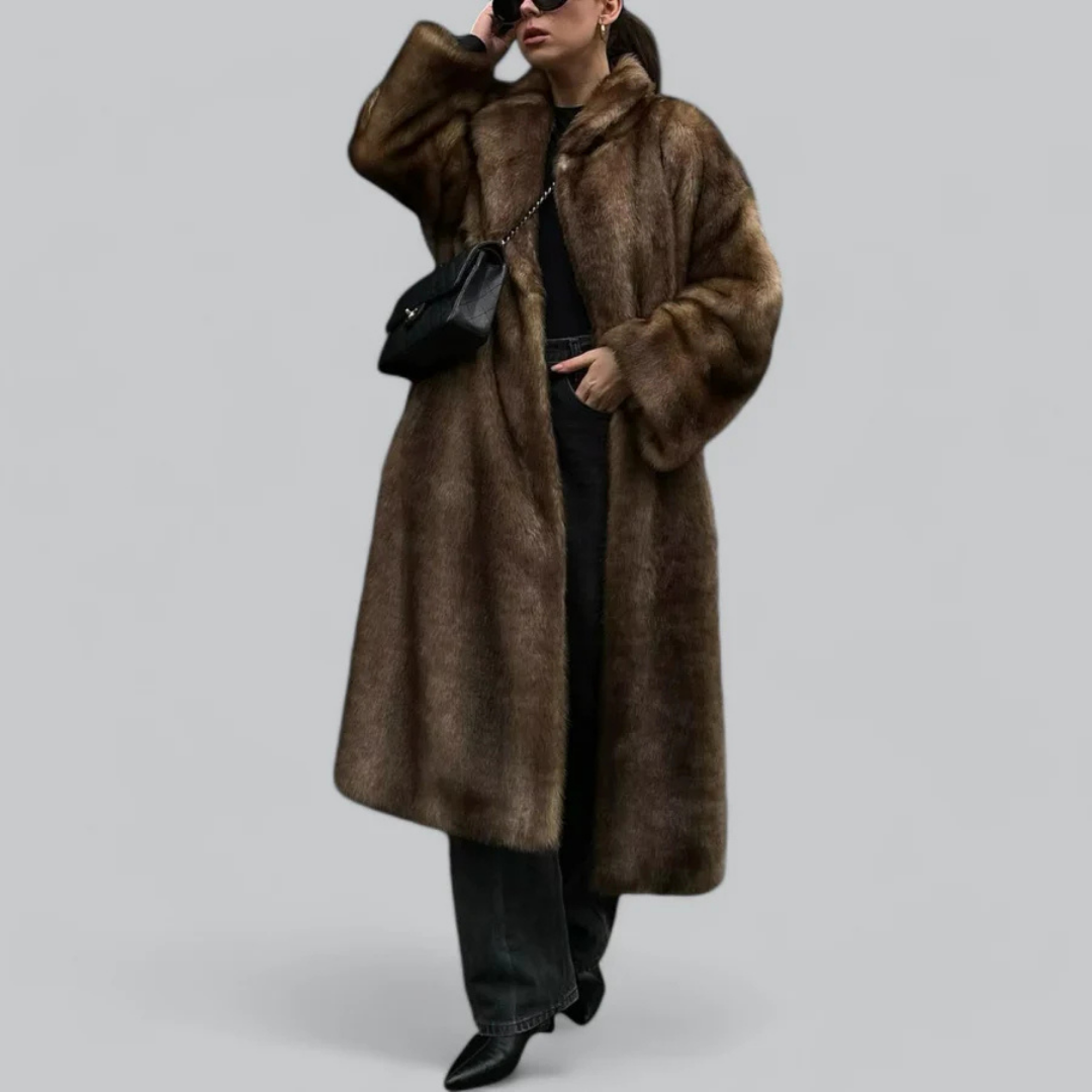 Damen Lange Winter Trench Mantel | Warm