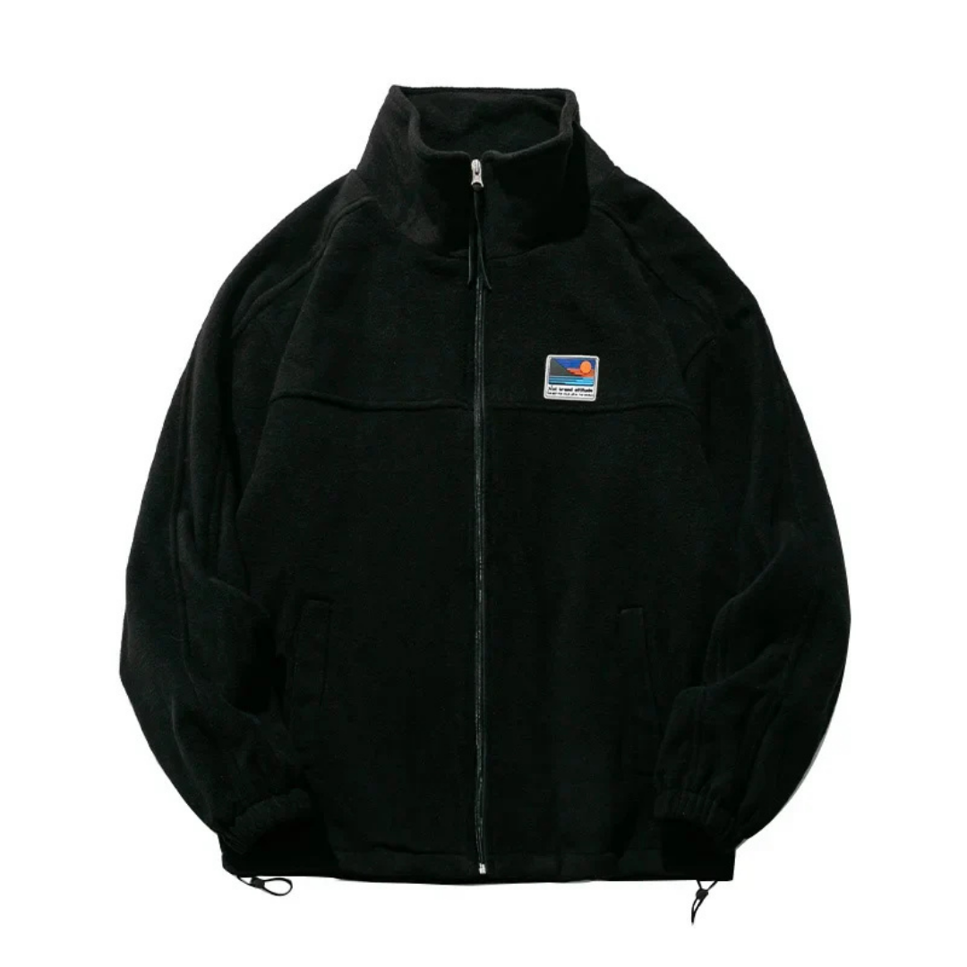 Herren Hochgeschlossener Winter Reißverschluss Jacke | Langarm