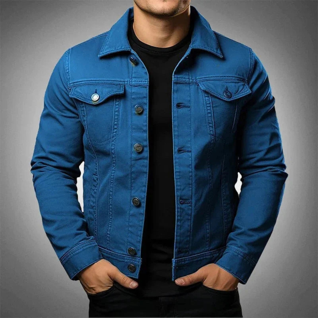 Ribone | Herren Knopf Daunen Hemd Jacke | Winter