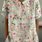 Damen Moderne Blumenbluse | Sommer