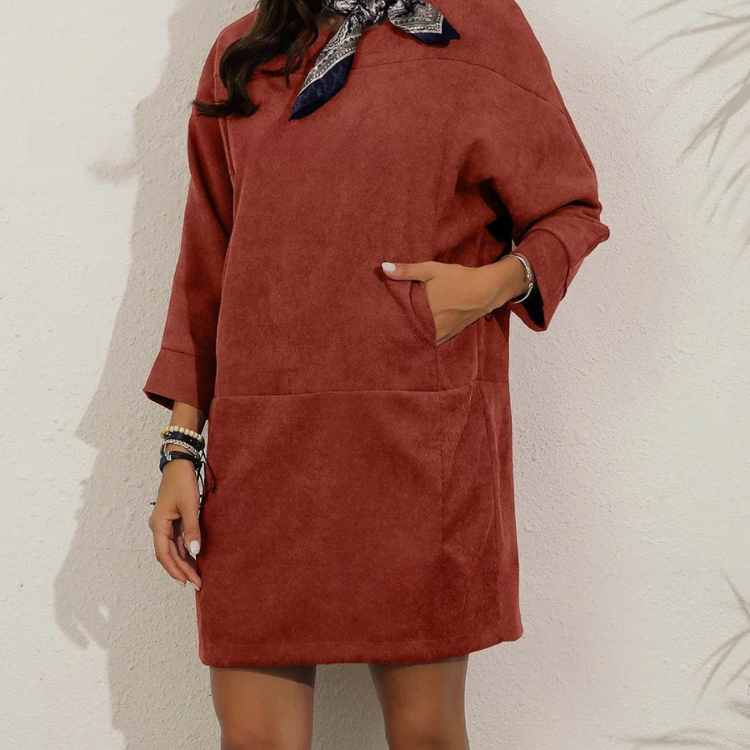 Winter Hemdblusenkleid Damen | Mini