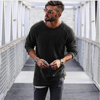 Declan | Stylischer langer Strickpullover für Herren