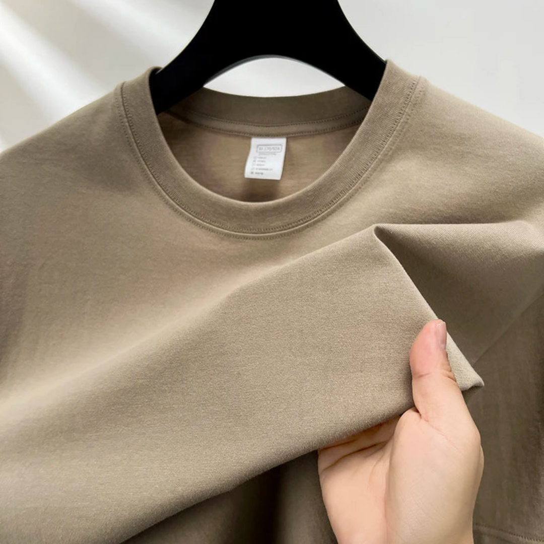 Herren Rundhalsausschnitt Kurze Ärmel T-Shirt | Lässig