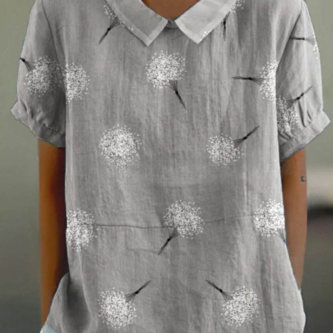 Damen Moderne Blumenbluse | Sommer